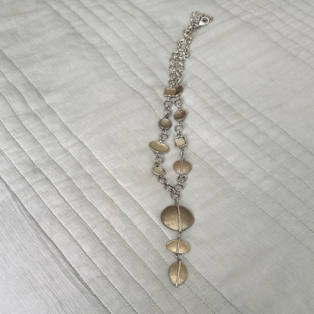 Chico's Gold Necklace with Elegant Minimalist Design